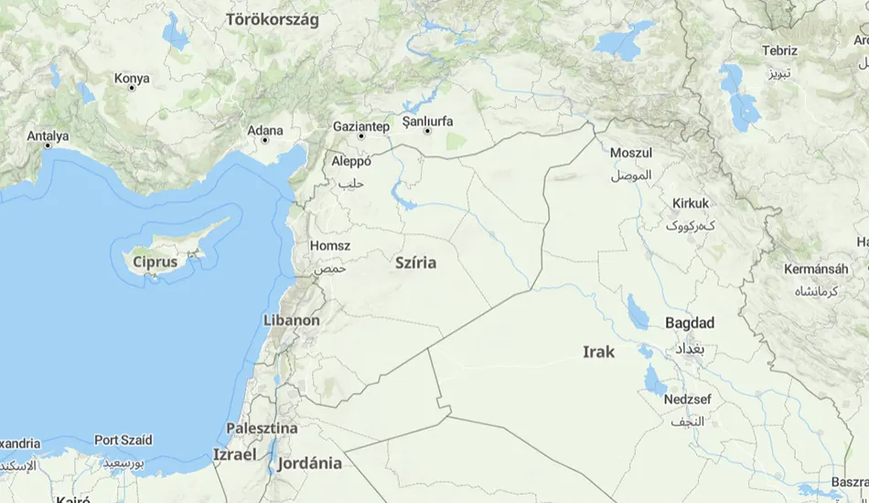 Szíria térképe
