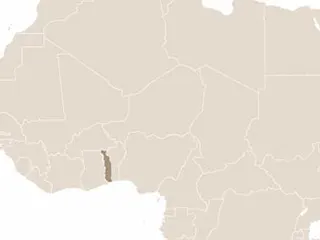 Togo elhelyezkedése Nyugat-Afrikában