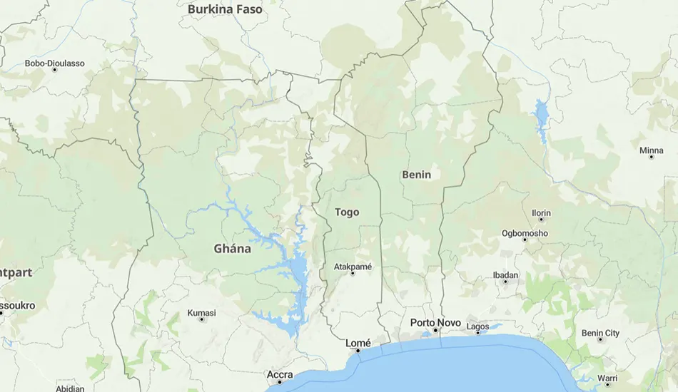 Togo térképe