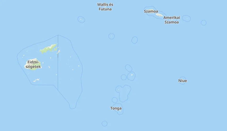 Tonga térképe