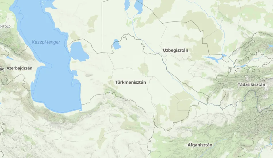 Türkmenisztán térképe