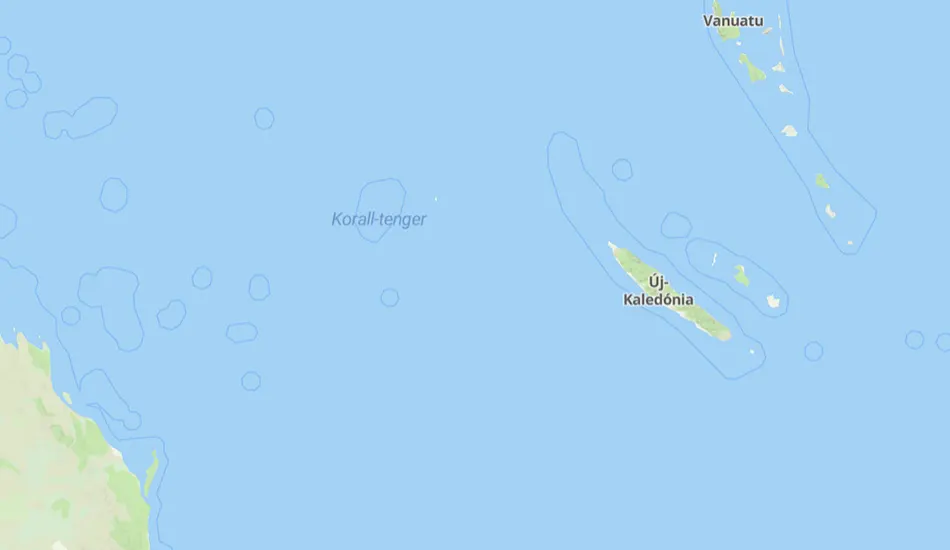 Új-Kaledónia térképe