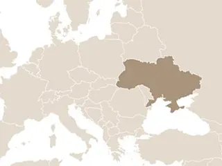 Ukrajna elhelyezkedése Európában
