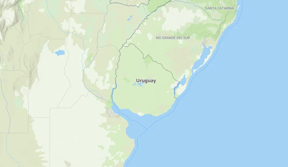 Uruguay térképe