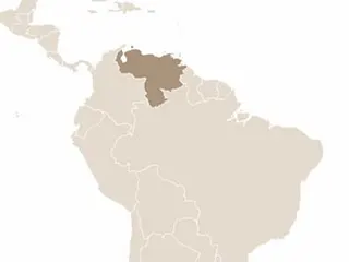 Venezuela elhelyezkedése Dél-Amerikában