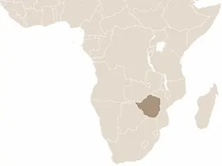 Zimbabwe elhelyezkedése Dél-Afrikában